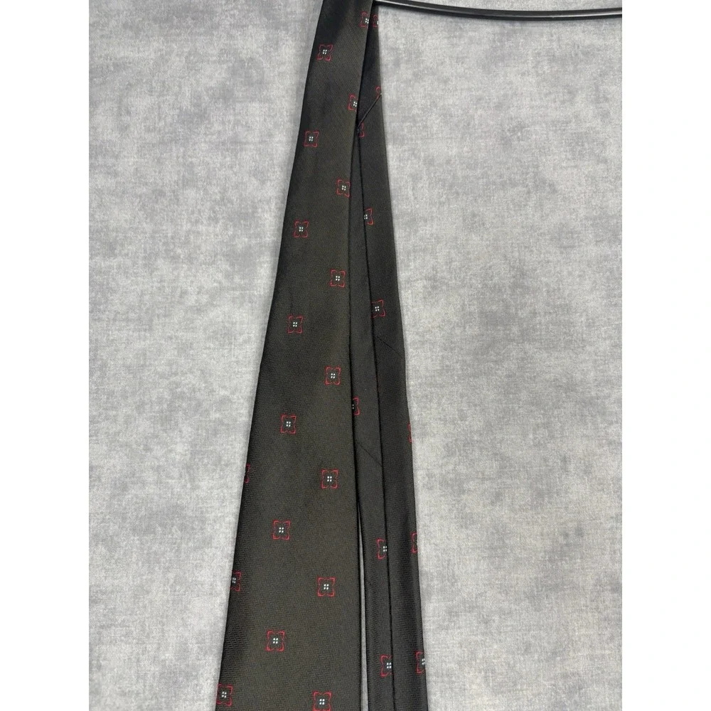Lot 2 Brooks Brothers Makers Silk Ties USA Geometric Blue Black 3.5